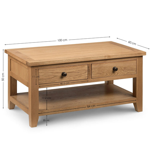 Athena Coffee Table With 2 Drawers - Luminex FurnitureCoffee TableAST003