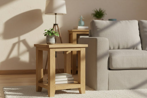 Athena Oak Lamp Table - Luminex FurnitureLamp TableAST004