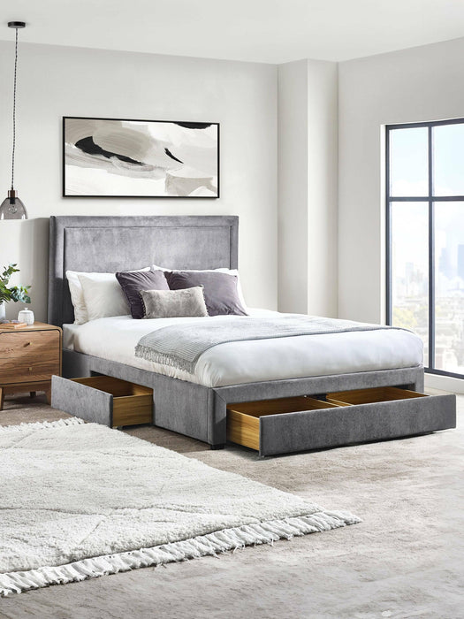 Aubrey 4 Drawer Upholstered Storage Bed - Luminex FurnitureFabric BedsMAY001