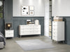 Augusta Curve 3+3 Drawer Wide Chest – White - LuminexFurnitureChest of DrawersAGC333