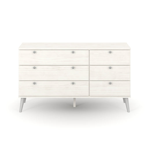 Augusta Curve 3+3 Drawer Wide Chest – White - LuminexFurnitureChest of DrawersAGC333