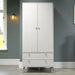 Augusta Curve Wardrobe Driftwood - LuminexFurnitureWardrobeAGC382