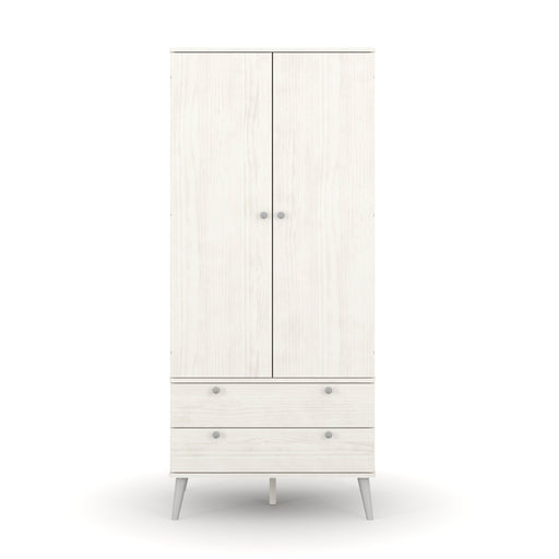 Augusta Curve Wardrobe Driftwood - LuminexFurnitureWardrobeAGC382