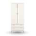 Augusta Curve Wardrobe Driftwood - LuminexFurnitureWardrobeAGC382
