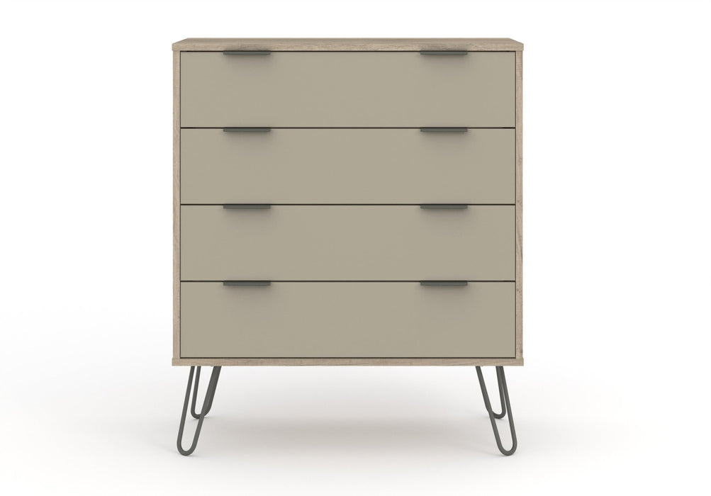 Augusta Driftwood 4 Drawer Chest of Drawers - LuminexFurnitureChest of DrawersAGD514