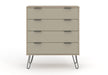 Augusta Driftwood 4 Drawer Chest of Drawers - LuminexFurnitureChest of DrawersAGD514