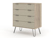 Augusta Driftwood 4 Drawer Chest of Drawers - LuminexFurnitureChest of DrawersAGD514