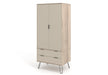 Augusta Driftwood Wardrobe Grey - LuminexFurnitureWardrobeAGD582