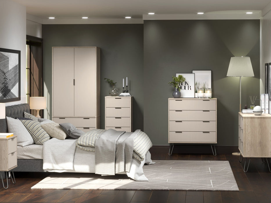 Augusta Driftwood Wardrobe Grey - LuminexFurnitureWardrobeAGD582