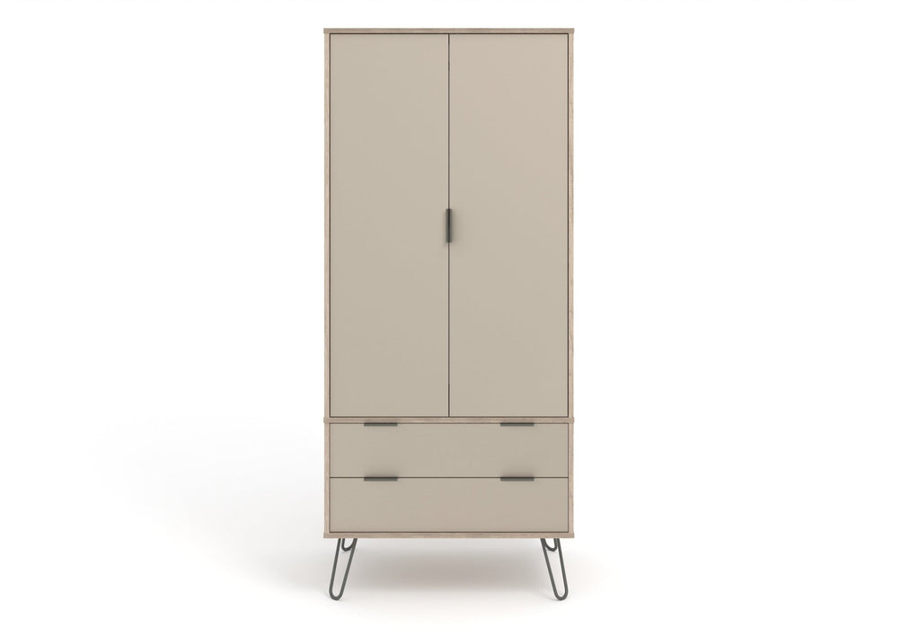 Augusta Driftwood Wardrobe Grey - LuminexFurnitureWardrobeAGD582