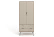 Augusta Driftwood Wardrobe Grey - LuminexFurnitureWardrobeAGD582