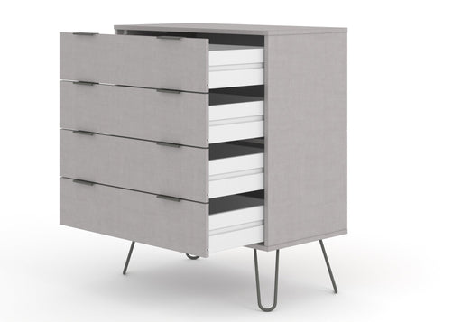 Augusta Grey 4 Drawer Chest of Drawers – Grey - LuminexFurnitureChest of DrawersAGG514