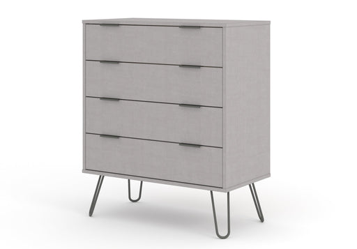 Augusta Grey 4 Drawer Chest of Drawers – Grey - LuminexFurnitureChest of DrawersAGG514