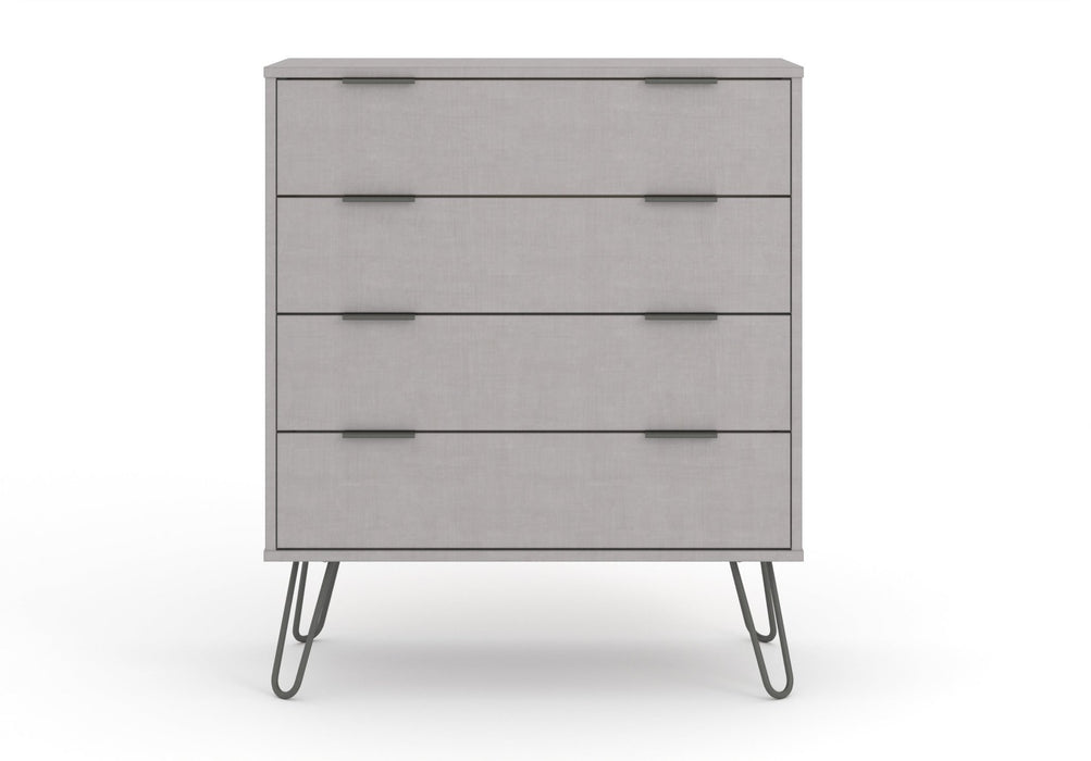 Augusta Grey 4 Drawer Chest of Drawers – Grey - LuminexFurnitureChest of DrawersAGG514