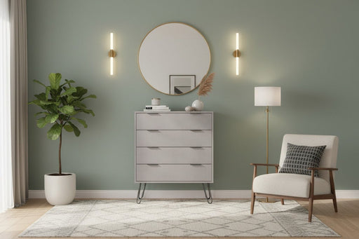 Augusta Grey 4 Drawer Chest of Drawers - Luminex FurnitureChest of DrawersAGG514
