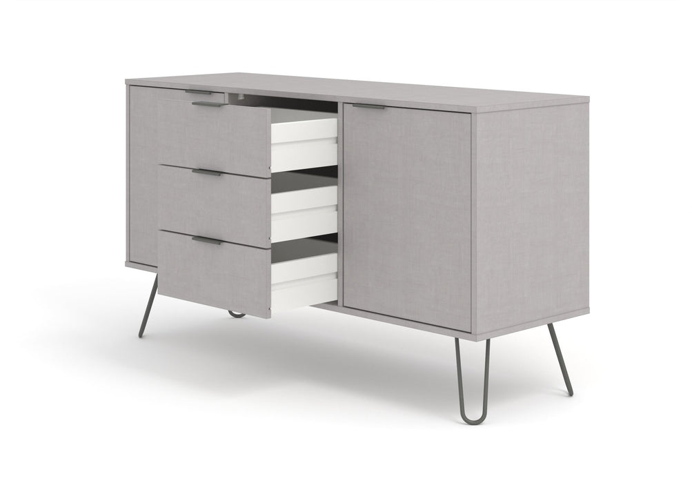 Augusta Grey Sideboard Medium With 2 Door, 3 Drawers - LuminexFurnitureSideboardAGG916