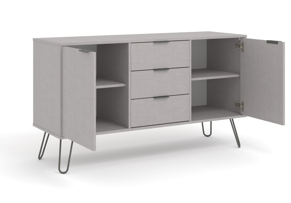 Augusta Grey Sideboard Medium With 2 Door, 3 Drawers - LuminexFurnitureSideboardAGG916
