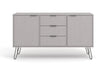 Augusta Grey Sideboard Medium With 2 Door, 3 Drawers - LuminexFurnitureSideboardAGG916