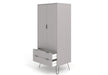 Augusta Grey Wardrobe White - LuminexFurnitureWardrobeAGG582