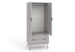 Augusta Grey Wardrobe White - LuminexFurnitureWardrobeAGG582
