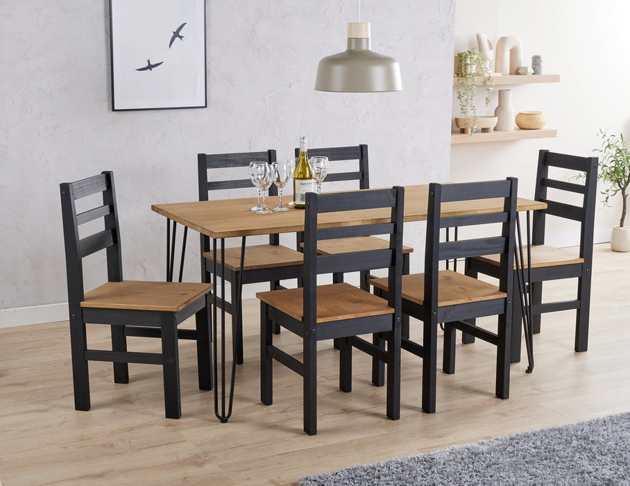 Augusta Pine Dining Table 1500 x 750 - Antique Waxed Rectangular - LuminexFurnitureDining TableAGTB3