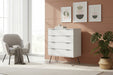Augusta White 4 Drawer Chest of Drawers - Luminex FurnitureChest of DrawersAGW514
