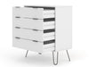 Augusta White 4 Drawer Chest of Drawers - LuminexFurnitureChest of DrawersAGW514