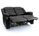 Aurelius 2 Seater Recliner Sofa – Faux Leather with USB - Luminex FurnitureSofasalva_2str_black