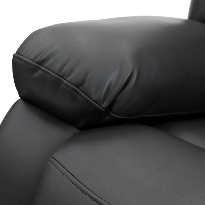 Aurelius 2 Seater Recliner Sofa – Faux Leather with USB - Luminex FurnitureSofasalva_2str_black