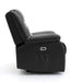 Aurelius 2 Seater Recliner Sofa – Faux Leather with USB - Luminex FurnitureSofasalva_2str_black