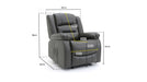 Aurelius Black Electric Recliner Armchair – Faux Leather - Luminex FurnitureOccasional Chairsalva_chair_black