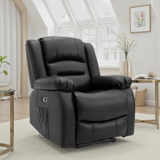 Aurelius Black Electric Recliner Armchair – Faux Leather - Luminex FurnitureOccasional Chairsalva_chair_black