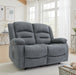Aurelius Graphite Grey 2 Seater Electric Recliner Sofa - Luminex FurnitureSofasalva_2str_grey_fabric
