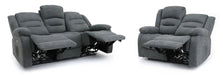 Aurelius Graphite Grey 3 Seater Recliner Sofa - Luminex FurnitureSofasalva_3str_grey_fabric