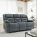 Aurelius Graphite Grey 3 Seater Recliner Sofa - Luminex FurnitureSofasalva_3str_grey_fabric
