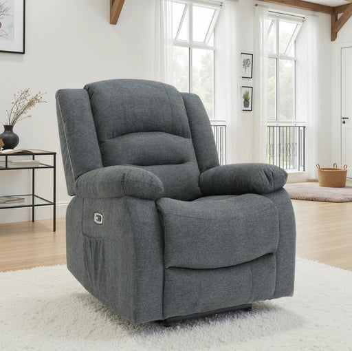 Aurelius Graphite Grey Electric Recliner Armchair - Luminex FurnitureOccasional Chairsalva_chair_grey_fabric