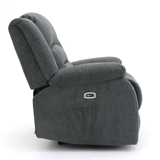 Aurelius Graphite Grey Electric Recliner Armchair - Luminex FurnitureOccasional Chairsalva_chair_grey_fabric