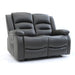 Aurelius Grey Faux Leather 2 Seater Recliner Sofa - Luminex FurnitureSofasalva_2str_grey