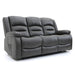Aurelius Grey Faux Leather 3 Seater Electric Recliner Sofa - Luminex FurnitureSofasalva_3str_grey