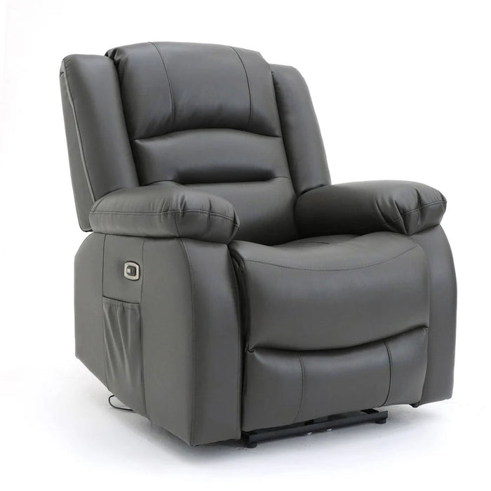Aurelius Grey Faux Leather Electric Recliner Armchair - Luminex FurnitureOccasional Chairsalva_chair_grey