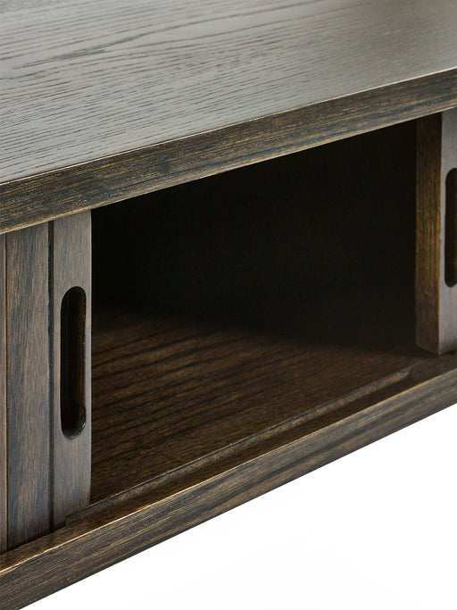 Aurora Side Table in Dark Oak - Luminex FurnitureLamp TableARY002