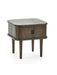 Aurora Side Table in Dark Oak - Luminex FurnitureLamp TableARY002