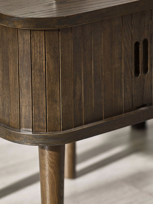 Aurora Side Table in Dark Oak - Luminex FurnitureLamp TableARY002