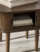 Aurora Side Table in Dark Oak - Luminex FurnitureLamp TableARY002