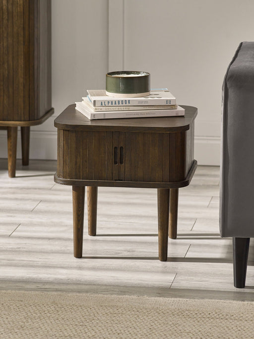 Aurora Side Table in Dark Oak - Luminex FurnitureLamp TableARY002