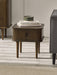 Aurora Side Table in Dark Oak - Luminex FurnitureLamp TableARY002