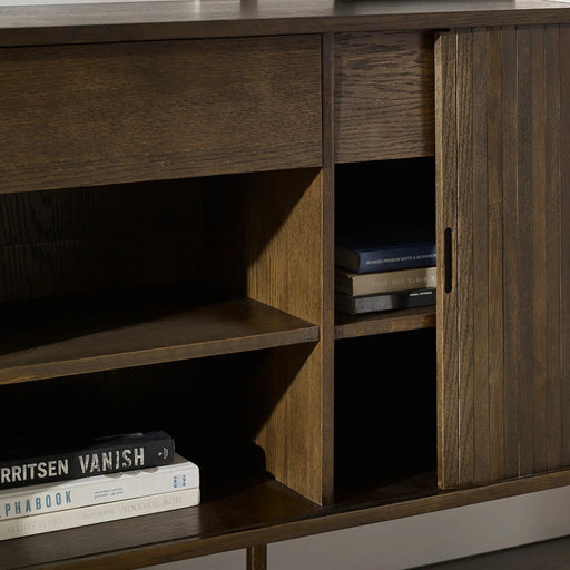 Aurora Sideboard – Dark Oak Tambour Door Sideboard - Luminex FurnitureSideboardARY006