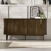 Aurora Sideboard – Dark Oak Tambour Door Sideboard - Luminex FurnitureSideboardARY006