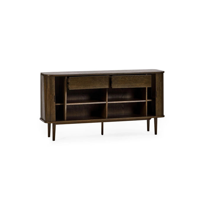 Aurora Sideboard – Dark Oak Tambour Door Sideboard - Luminex FurnitureSideboardARY006
