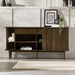 Aurora Sideboard – Dark Oak Tambour Door Sideboard - Luminex FurnitureSideboardARY006